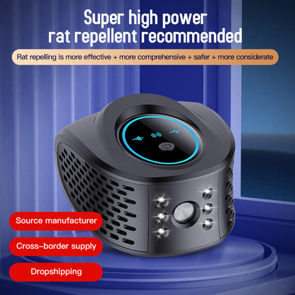 Advanced Ultrasonic Pest Repeller - Multi-Frequency Sound Waves for Mice, Mosquitoes & Cockroaches(black)