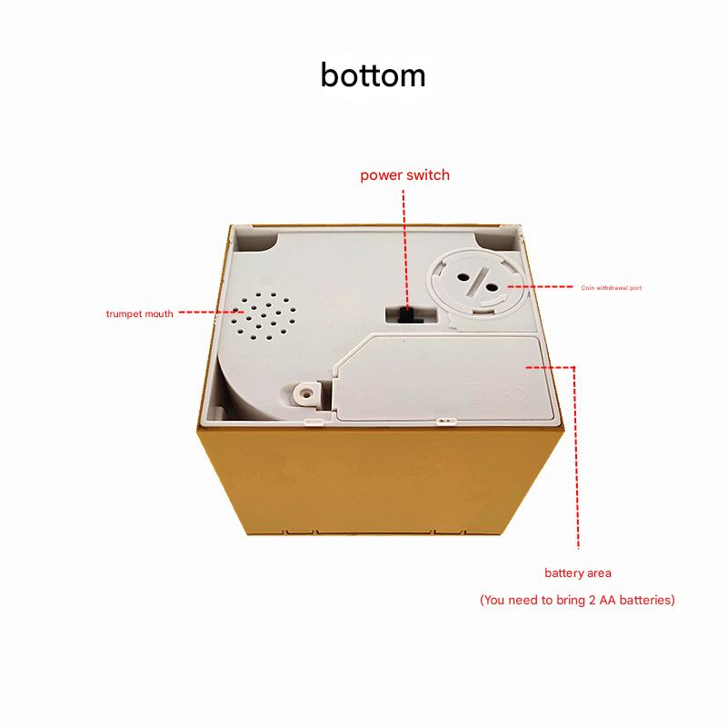 Adorable Cat Stealing Coin Piggy Bank - Automatic Money Saving Box for Kids & Adults(Strawberry white cat)