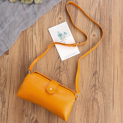 Yellow Chic Vintage Inspired PU Leather Crossbody Bag - Small Frame Doctor Style Purse with Adjustable Strap
