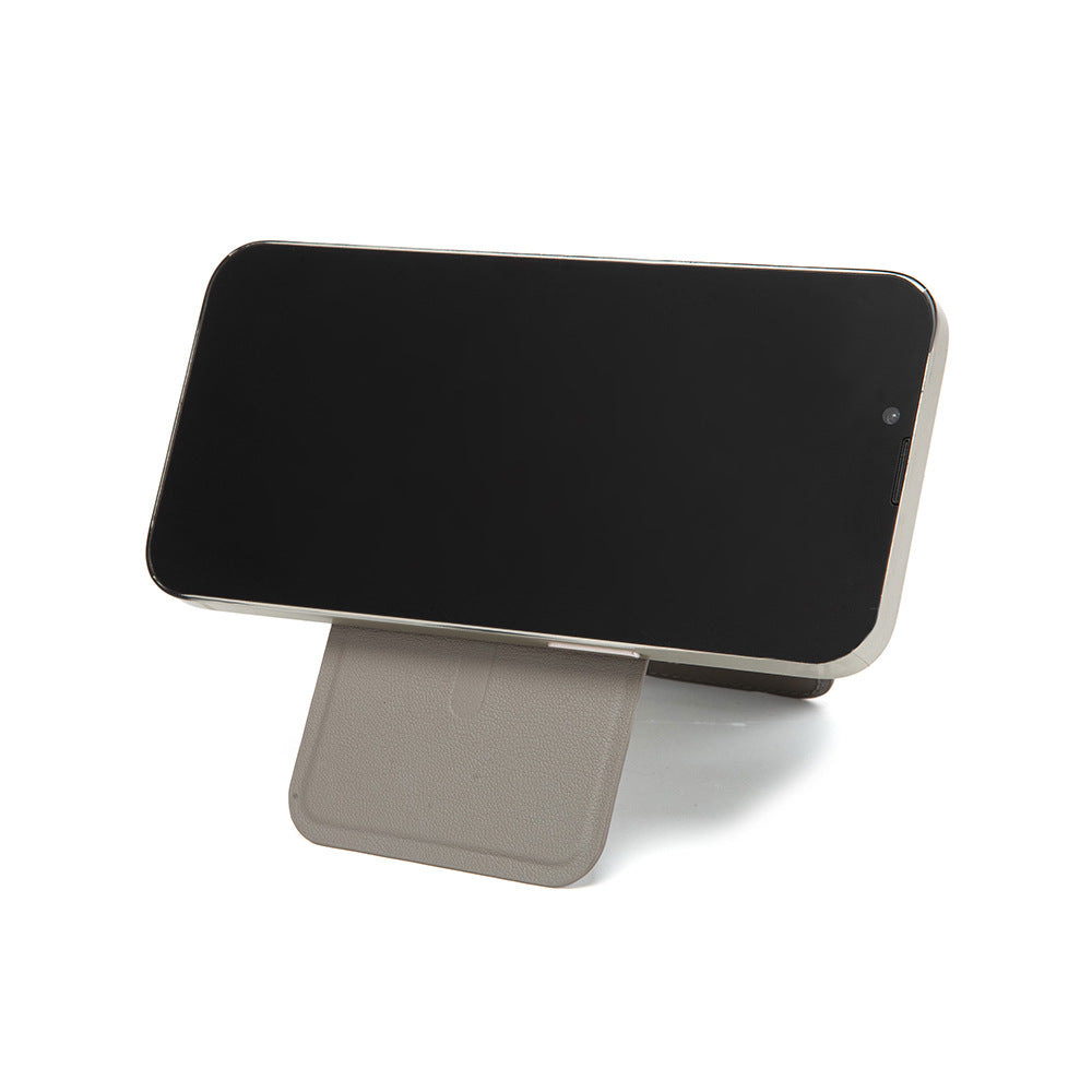 Pink Chic MagSafe Wallet with Mirror & Stand - PU Leather Card Holder for iPhone 12-16 Series