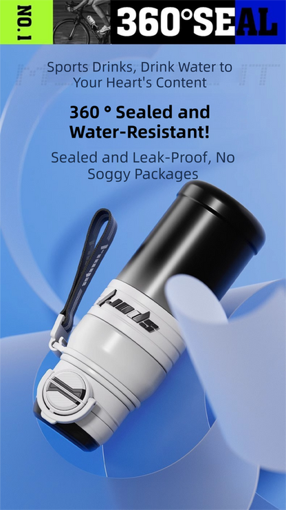 White 680ml Large Capacity Sports Insulated Tumbler - 316 Stainless Steel Straw Water...