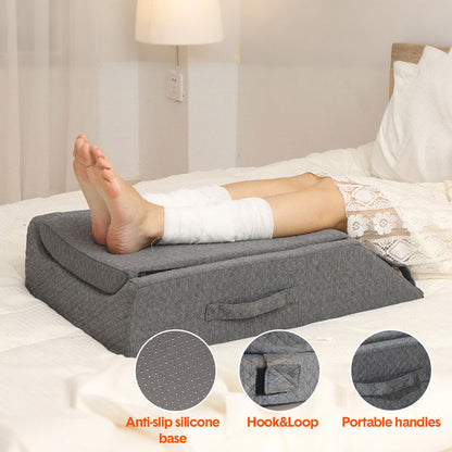 Leg Wedge Ergonomic Booster 3-Height Adjustable Memory Foam Leg Support Pillow With...