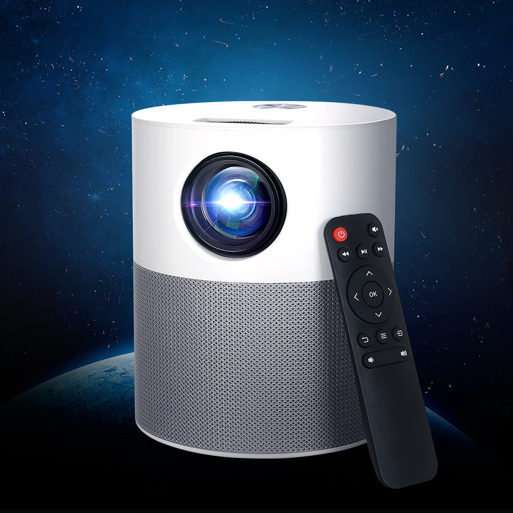 Devanti Mini Video Projector — Native 1080p, Wi-Fi Screencast, Tripod Included