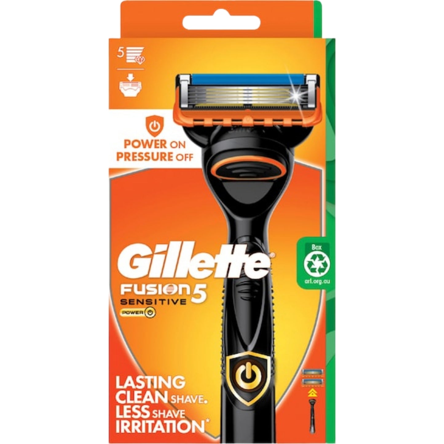 Gillette Fusion 5 Sensitive Power Handle +2 Cartridges — image 1
