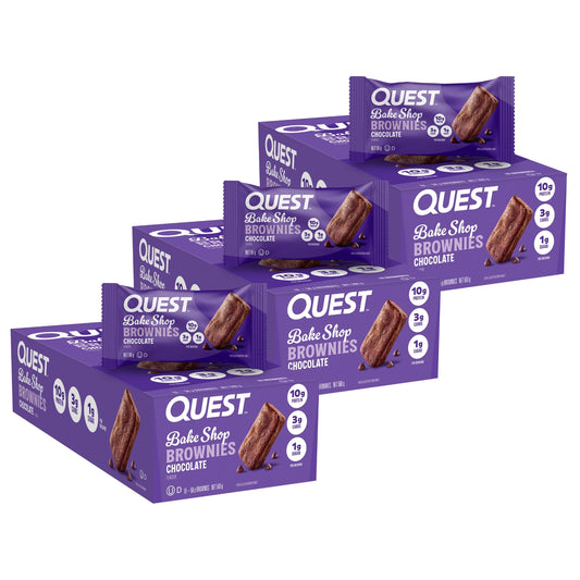 Quest Bake Shop Brownie Protein Bars 10x56g x3 — image 1