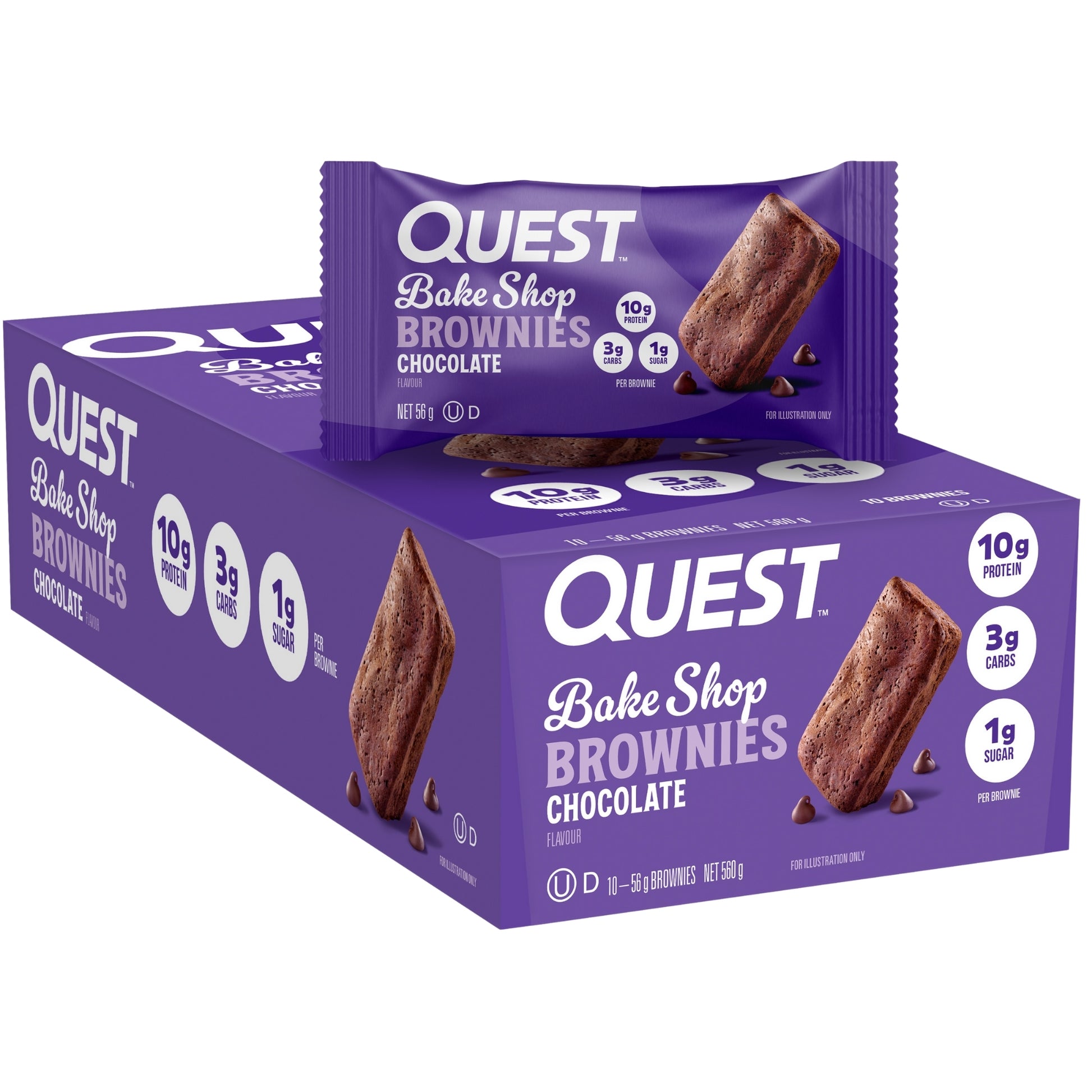 Quest Bake Shop Brownie Protein Bars 10x56g — image 1