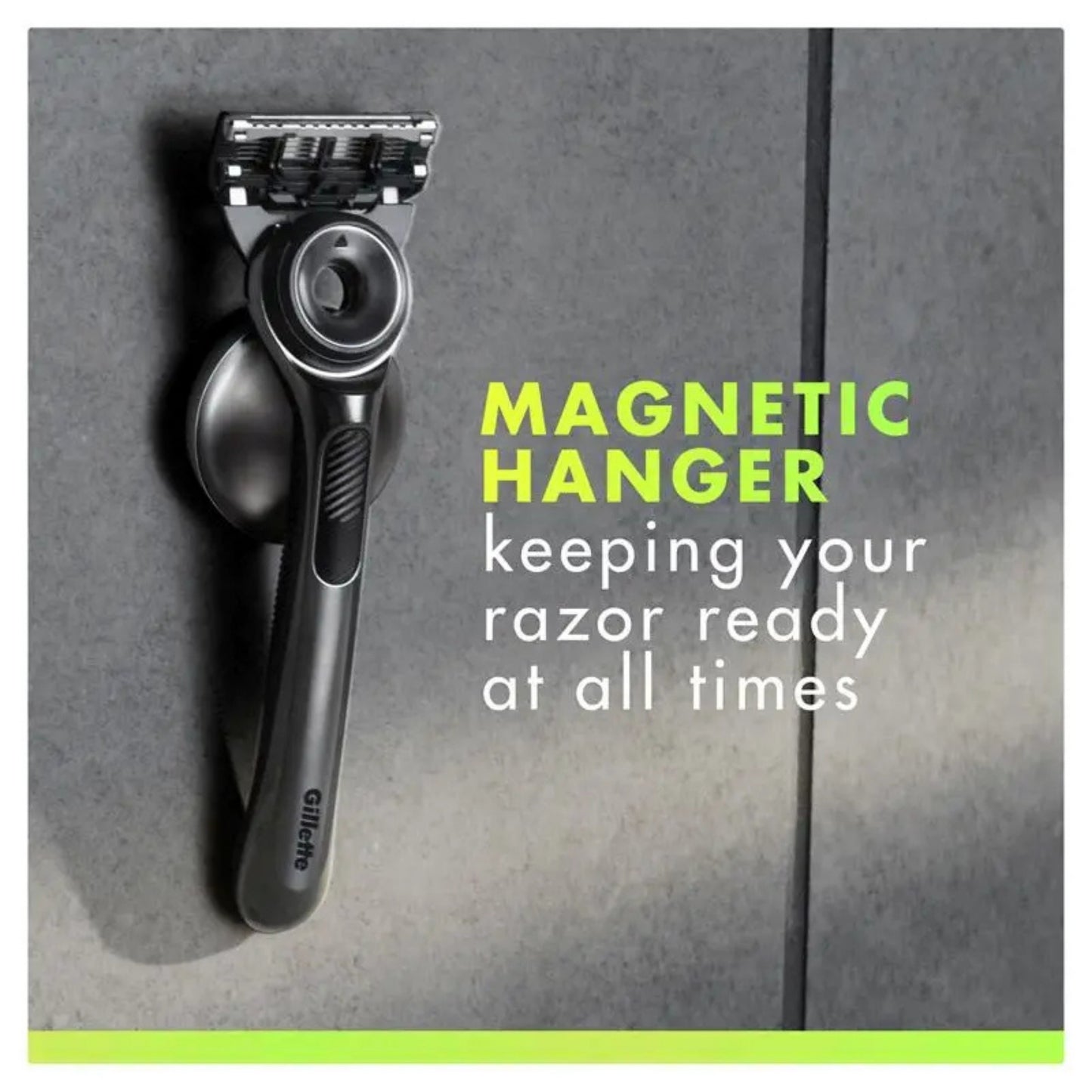 Gillette Labs Handle + 4 Cartridges & Magnetic Hook — image 2