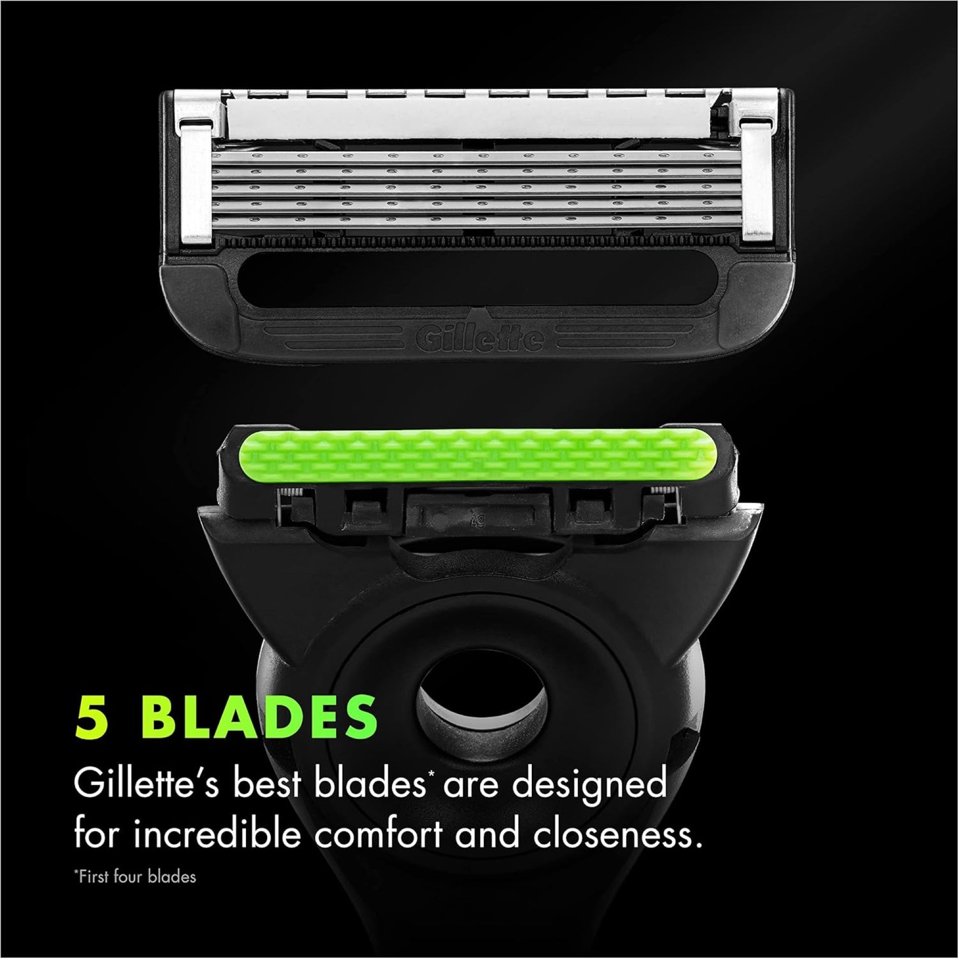 Gillette Labs Razor Handle +2 Cartridges & Magnetic Stand — image 3