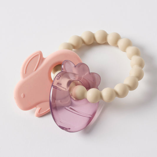 Jiggle & Giggle Hungry Bunny Silicone Teether