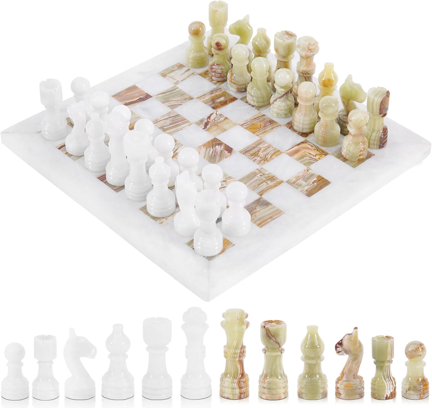 Handmade Marble Tournament Full Chess Game Set