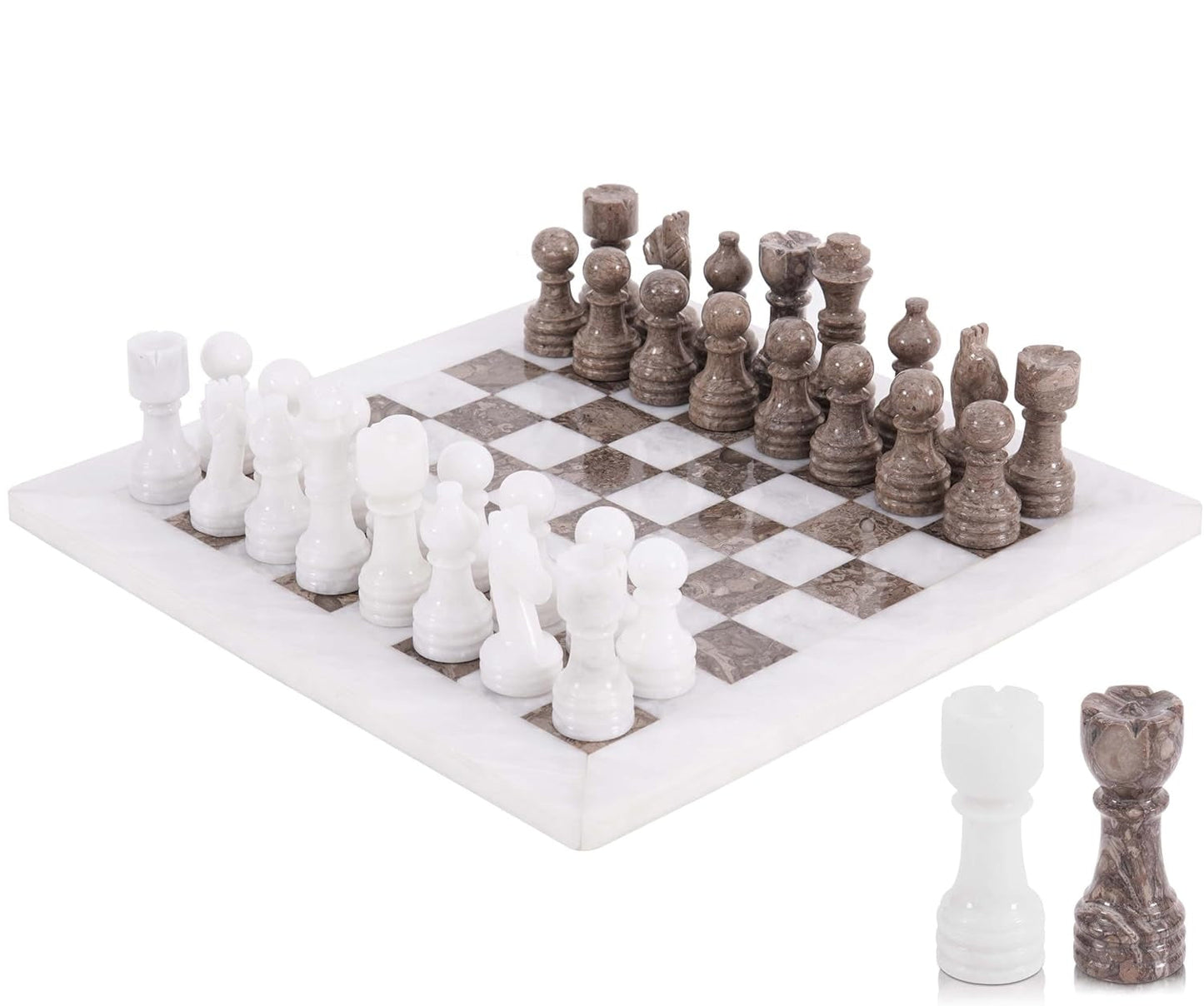 Handmade Marble Tournament Full Chess Game Set