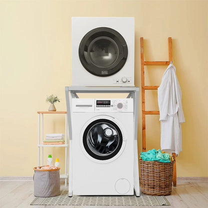 Dryer Stand Over Front Loading Washing Machine, 100kg Heavy Duty Steel Stacking Kit,...