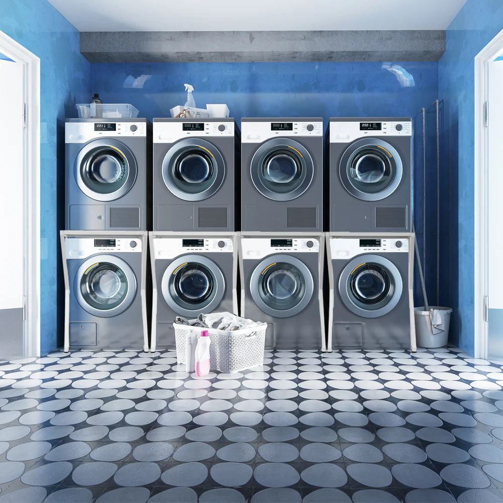 Dryer Stand Over Front Loading Washing Machine, 100kg Heavy Duty Steel Stacking Kit,...