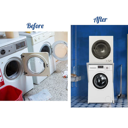 Dryer Stand Over Front Loading Washing Machine, 100kg Heavy Duty Steel Stacking Kit,...