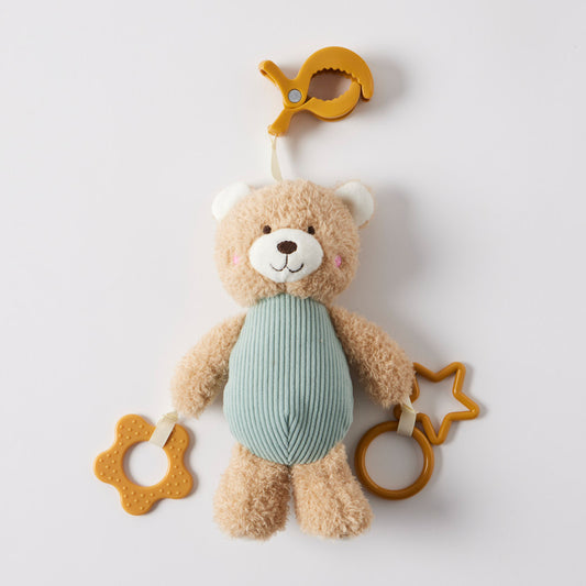 Jiggle & Giggle Hugglies Teddy Bear Clip-On Toy – Blue