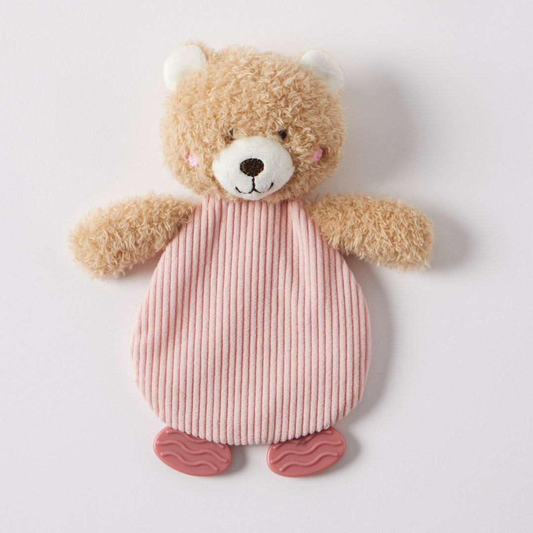 Jiggle & Giggle Hugglies Teddy Bear Crinkle Toy – Pink