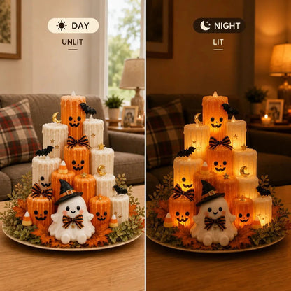 Pumpkin Electronic Candle Light — Flameless Halloween Glow 8