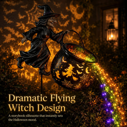 Witch cauldron garden light 5