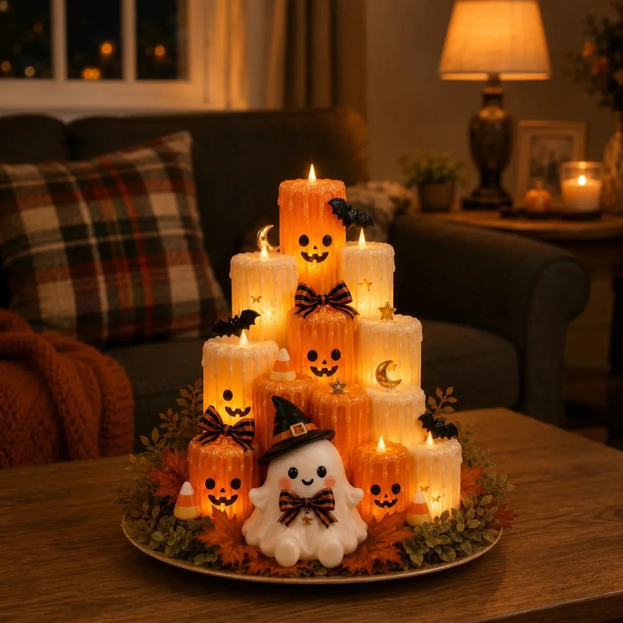 Pumpkin Electronic Candle Light — Flameless Halloween Glow 11