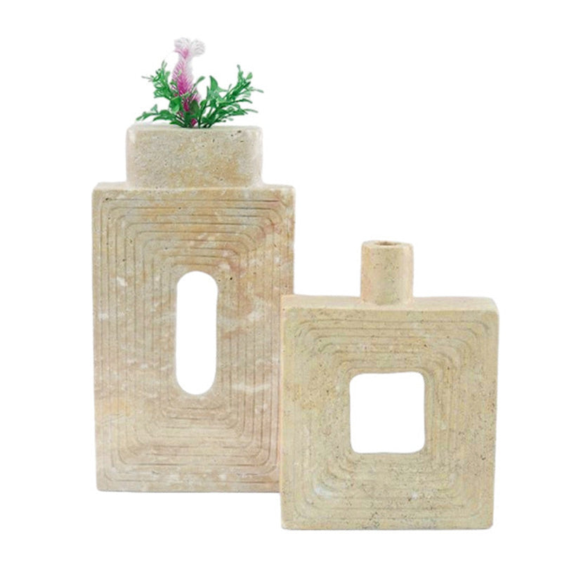 Marble Square Vase