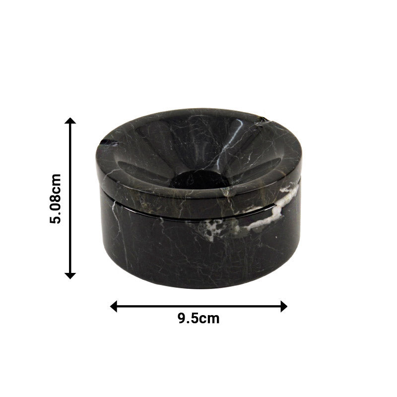 Marble Round Ash Tray - 9.5cm