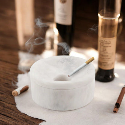 Marble Round Ash Tray - 9.5cm