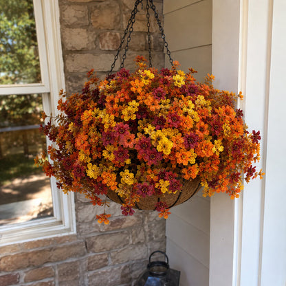 Fall Porch Faux Flower Bundles — Autumn Home Decor 22