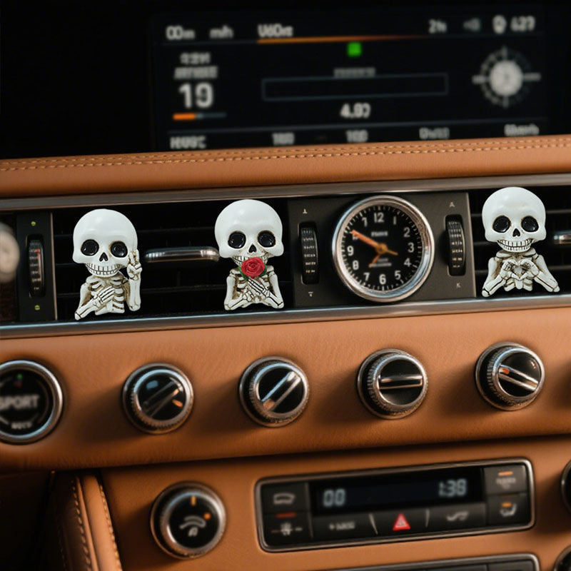 Halloween Skull Car Vent Clip — Spooky Air Freshener Charm 15