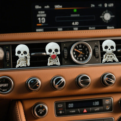 Halloween Skull Car Vent Clip — Spooky Air Freshener Charm 15