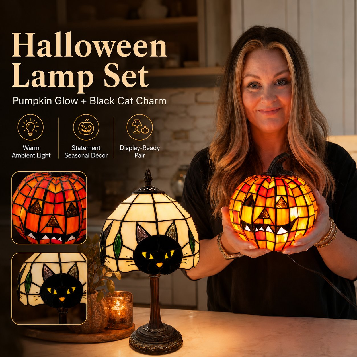 Pumpkin Glow Halloween lamp 5