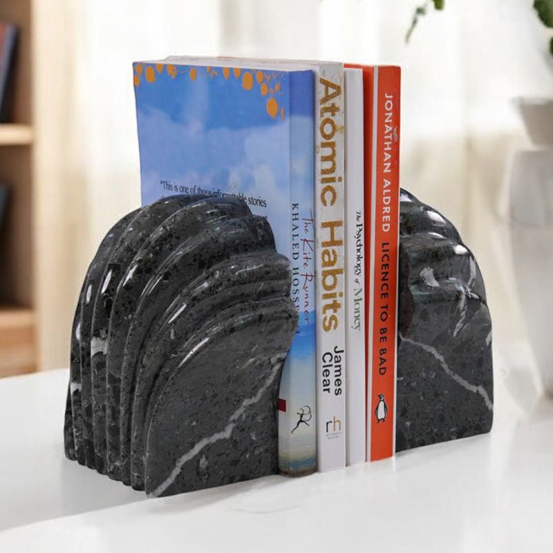 Marble Shell Bookend