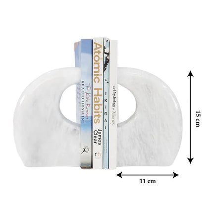 Marble Curve Bookend