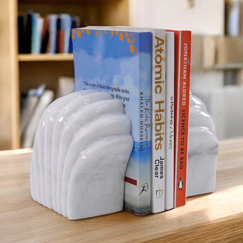 Marble Shell Bookend