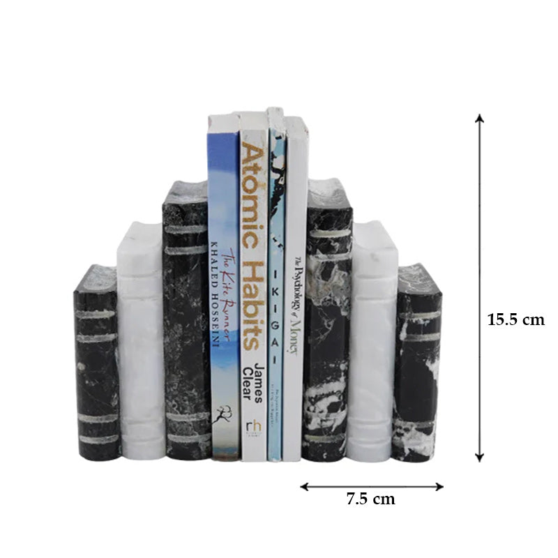 Marble 3 Book Bookend