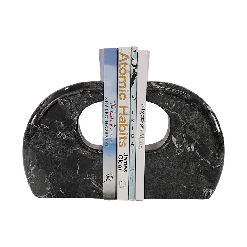 Marble Curve Bookend