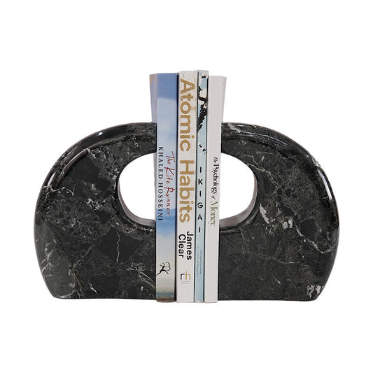 Marble Curve Bookend