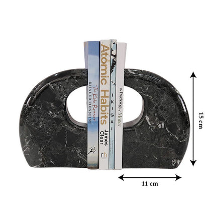 Marble Curve Bookend