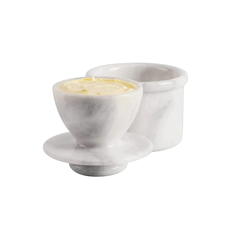 Marble Butter Crock - French