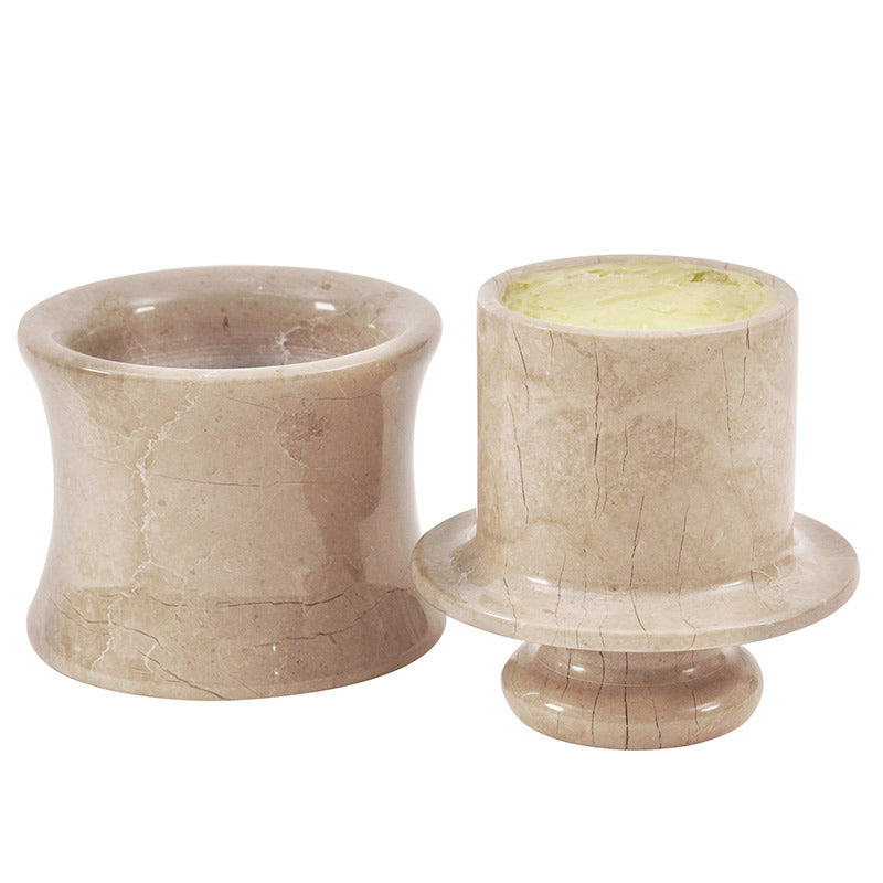 Marble Butter Crock - Curve