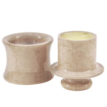Marble Butter Crock - Curve