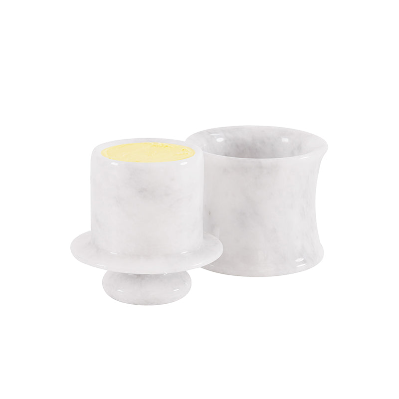 Marble Butter Crock - Curve