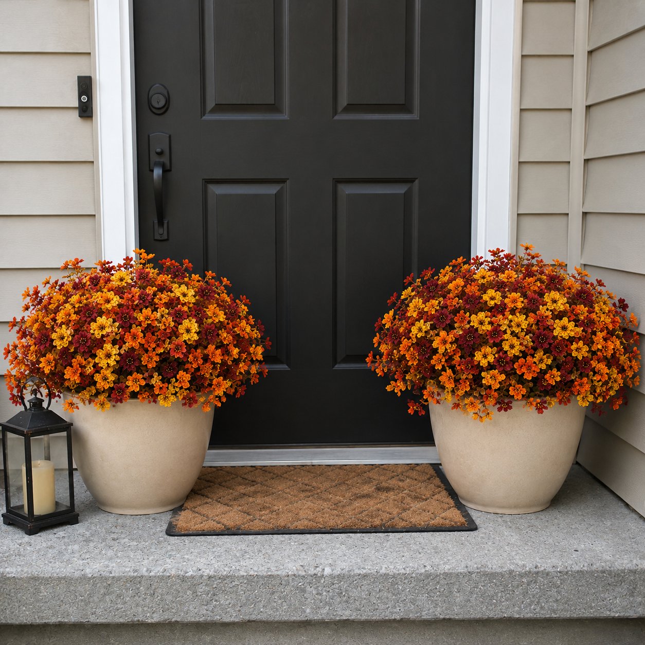 Fall Porch Faux Flower Bundles — Autumn Home Decor 21