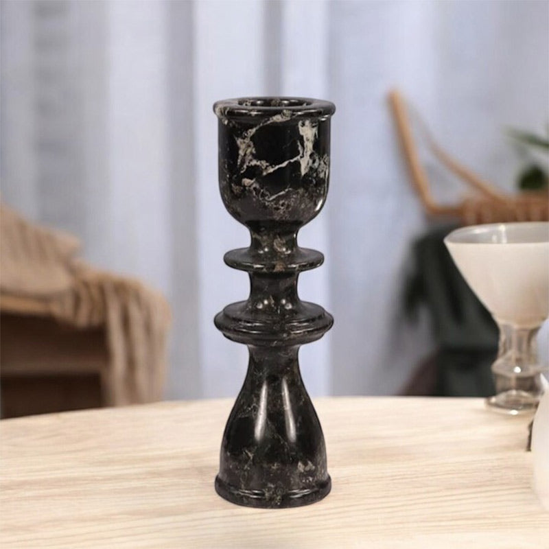 Marble Candle Holder - 25cm