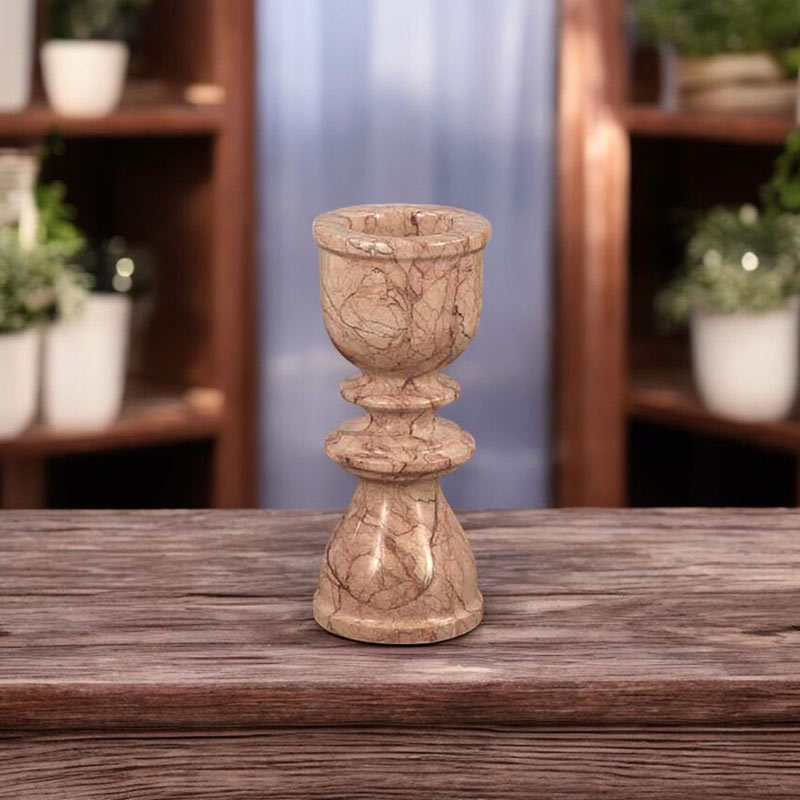 Marble Candle Holder - 15cm