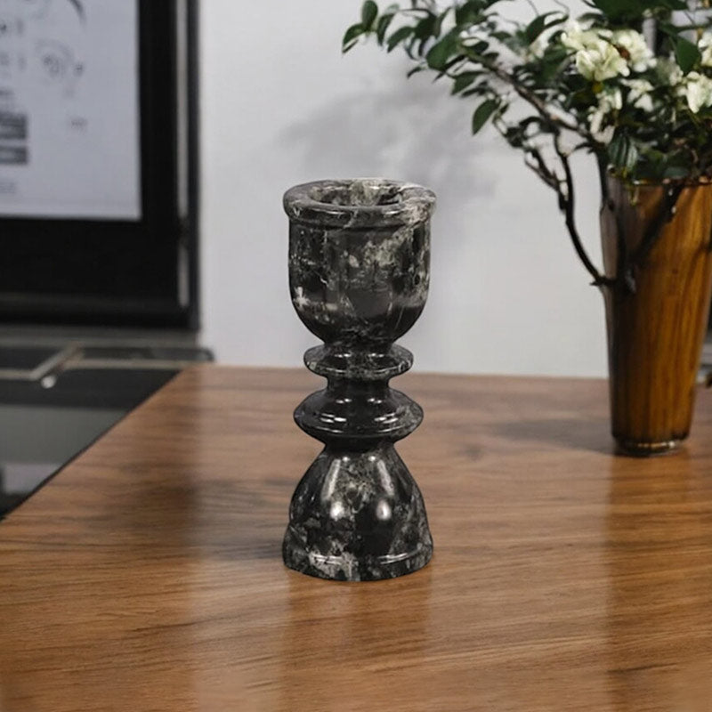Marble Candle Holder - 15cm