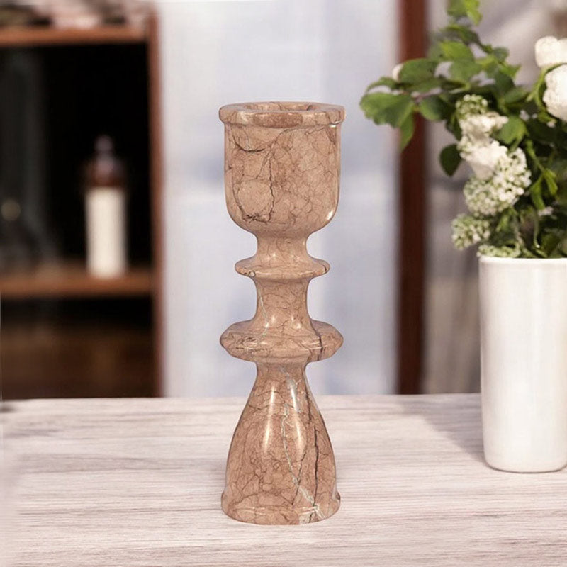Marble Candle Holder - 25cm