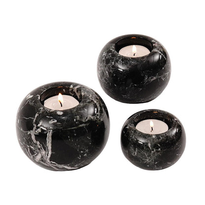 Marble Tealight Candle Holder - Set of 3