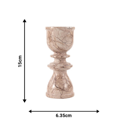 Marble Candle Holder - 15cm