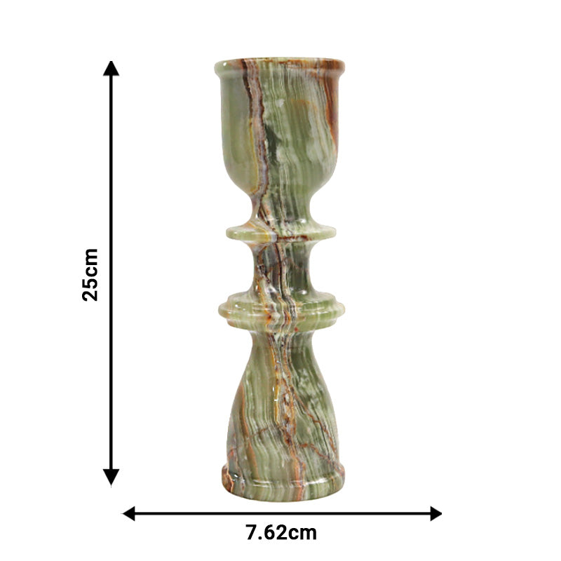 Marble Candle Holder - 25cm