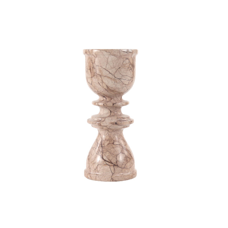 Marble Candle Holder - 15cm